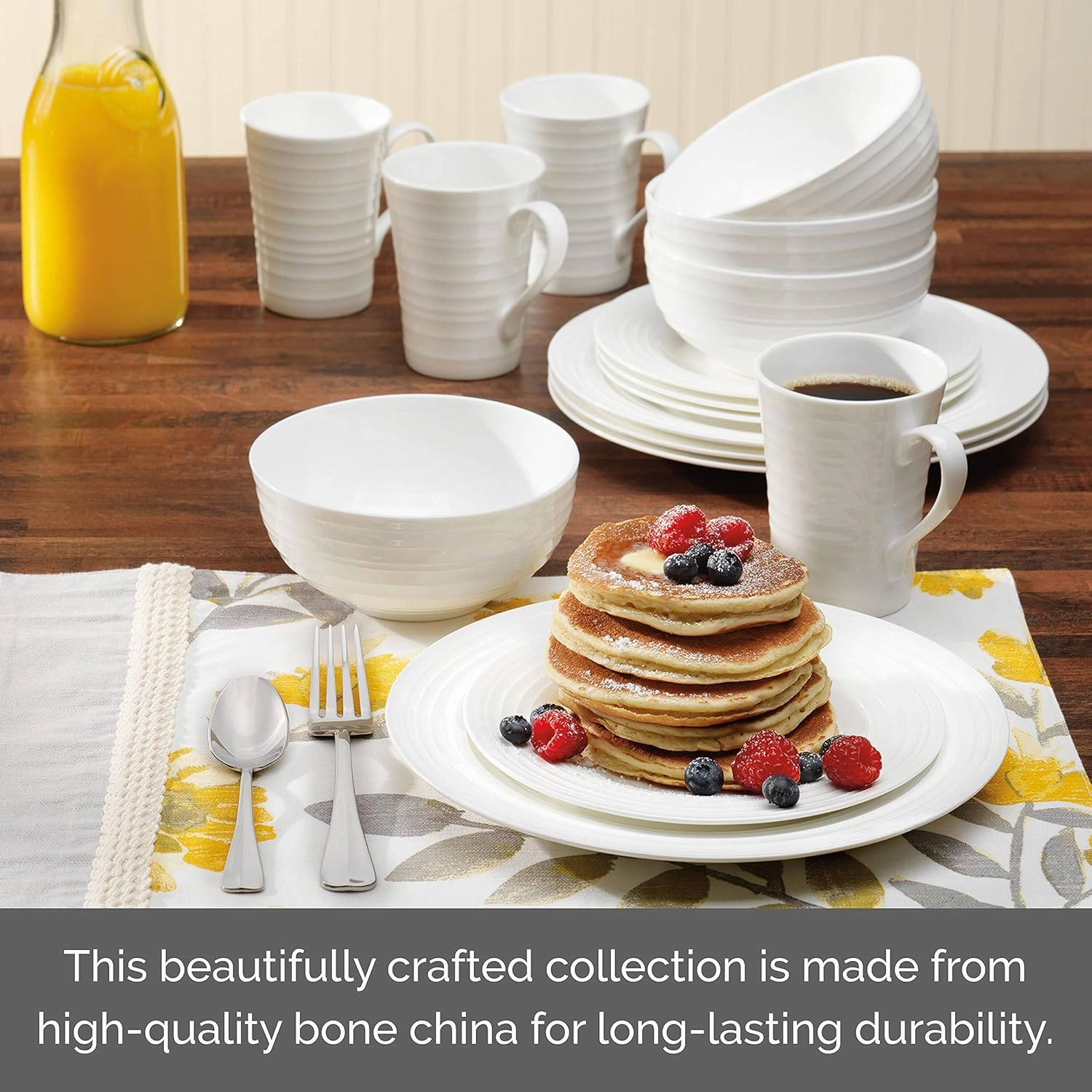 Mikasa Ciara 16-Piece Bone China Dinnerware Set, Service for 4-5151631