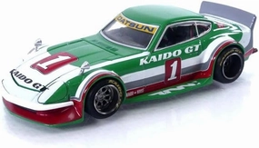 MINI GT Datsun Fairlady Z Kaido GT V2#1 Green With White (Designed by Jun Imai) Kaido House Special 1/64 Diecast Model Car KHMG030