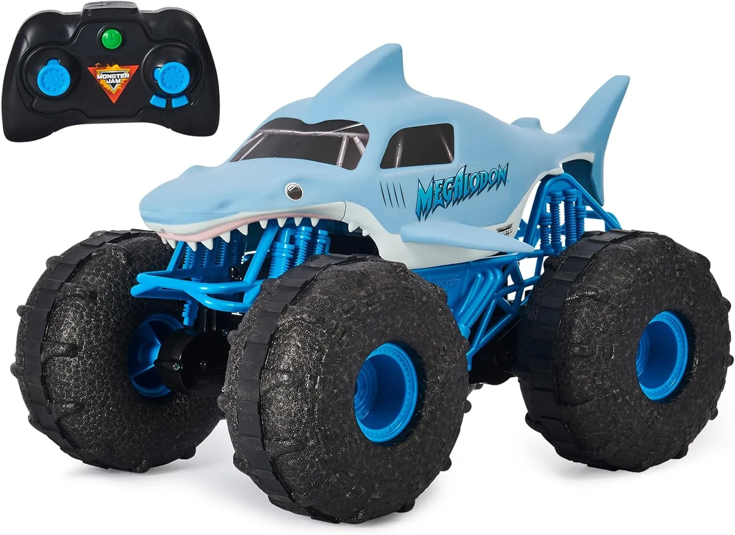 Monster Jam, Official Megalodon Storm All-Terrain Remote Control Monster Truck for Boys and Girls, 1:15 Scale, Kids Toys for Ages 4-6 