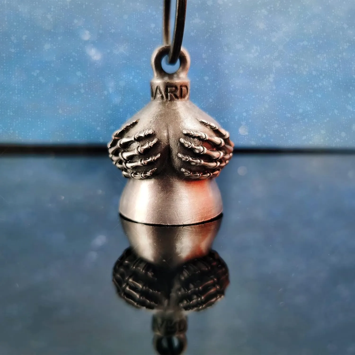 Motorcycle Bell with Hanger for Biker, Good Luck Biker Bells & Motorcycle Accessories, Keychain Luck Bell