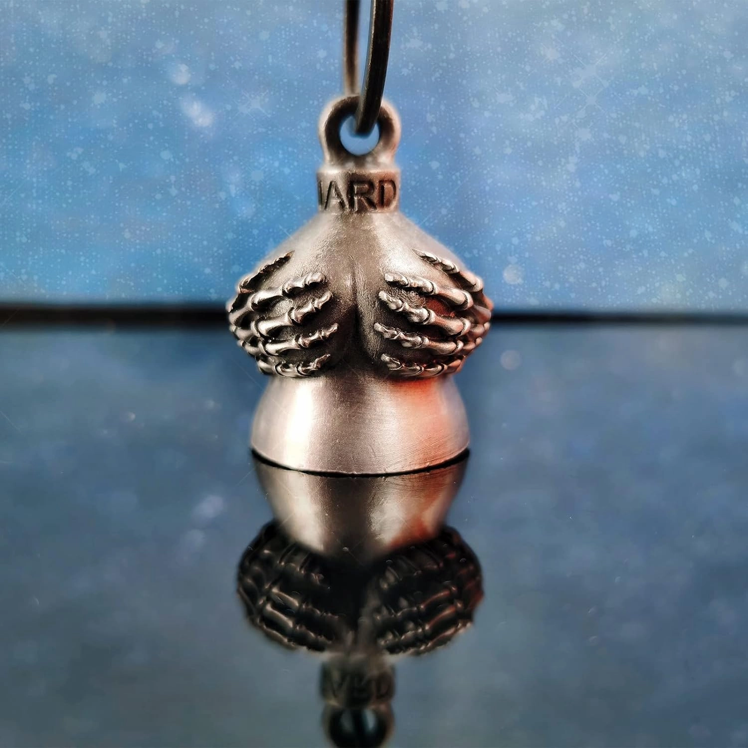 Motorcycle Bell with Hanger for Biker, Good Luck Biker Bells & Motorcycle Accessories, Keychain Luck Bell