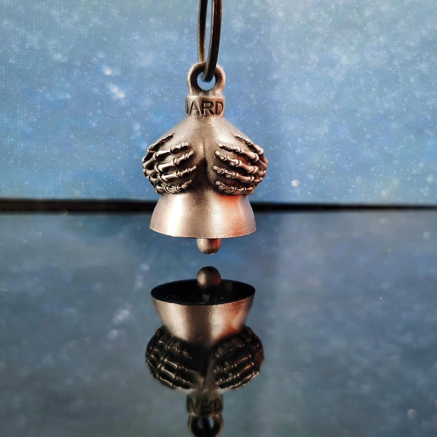 Motorcycle Bell with Hanger for Biker, Good Luck Biker Bells & Motorcycle Accessories, Keychain Luck Bell