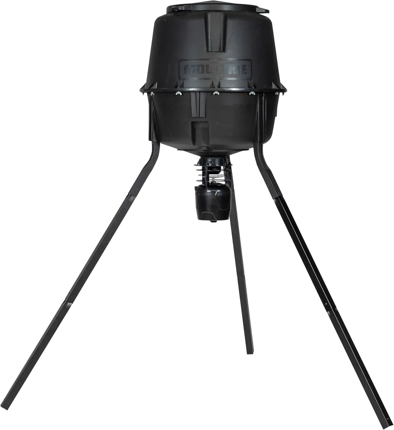 Moultrie 30-Gallon Deer Feeder Tripod Quick-Lock Hopper System - Digital Timer Control - 200 lb Feed Capacity - Durable Polymer Build - Metal Spin Plate