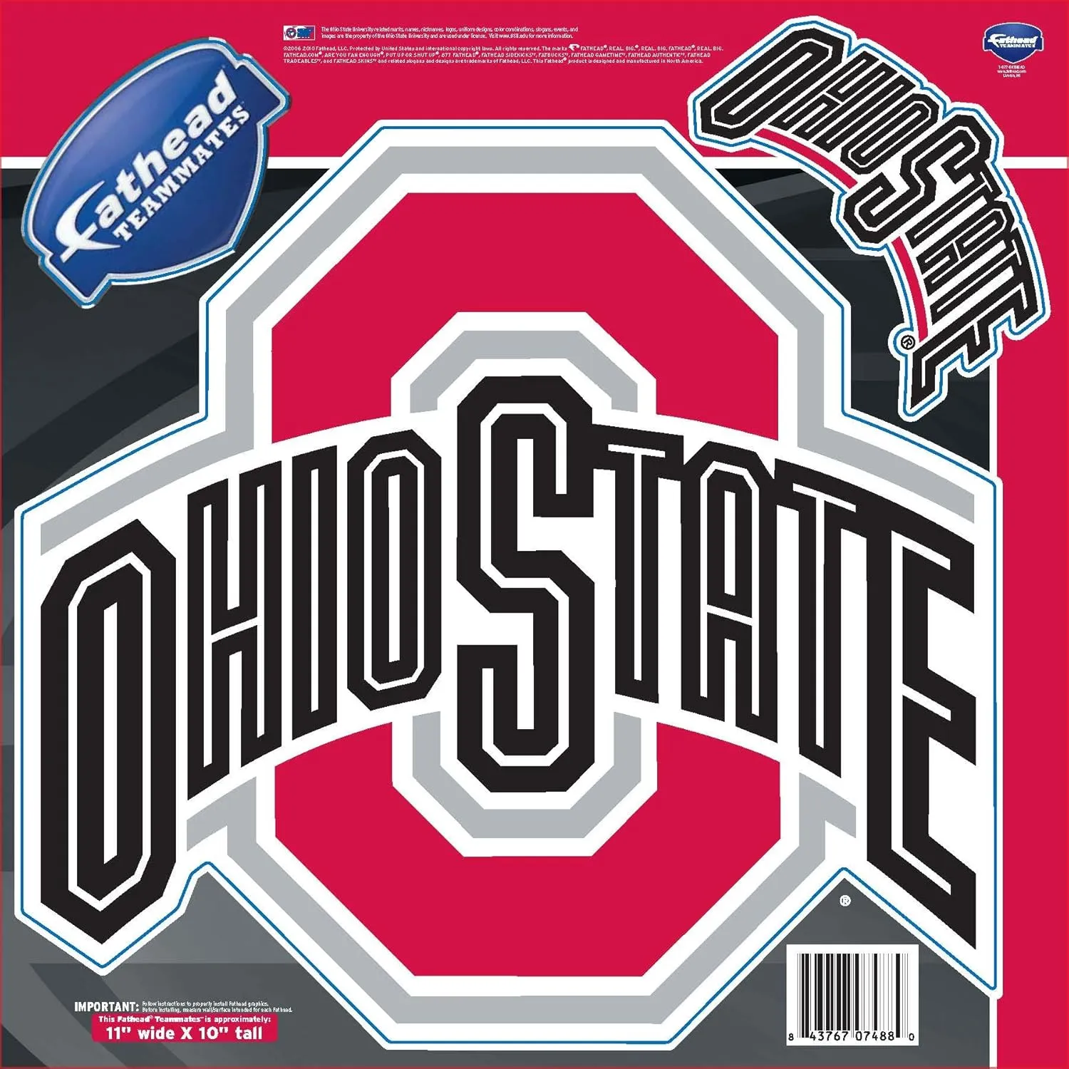 NCAA Ohio State Buckeyes Teammate Logo Fathead