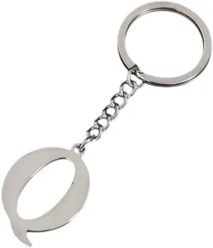 New 2026 Arrive Metal 26 Capital Letter Keychains Simple Stainless A-Z Initial Key Ring For Couple Handbag Accessories Car DIY Jewelry Fashion Trendy Creative Gift
