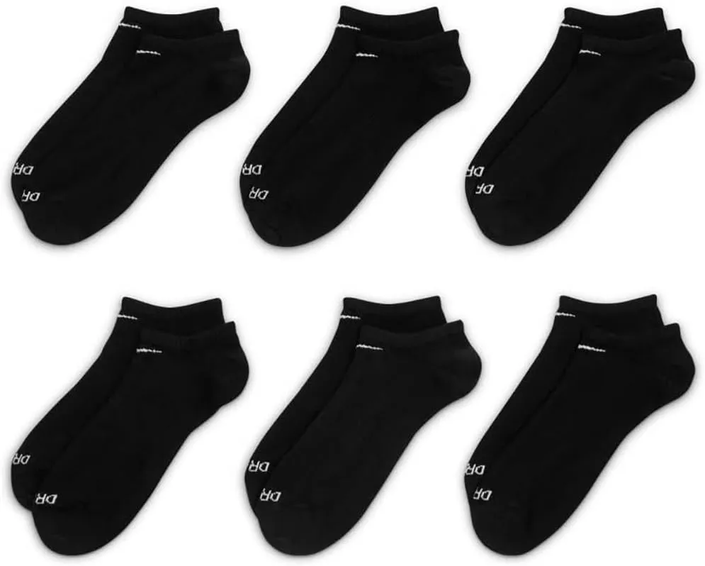 Nike Everyday Plus Lightweight No Show Socks 6 Pair