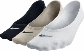 Nike 3 Pack Women's Lightweight Performance No-Show Socks (Multi-Colour 1, M)
