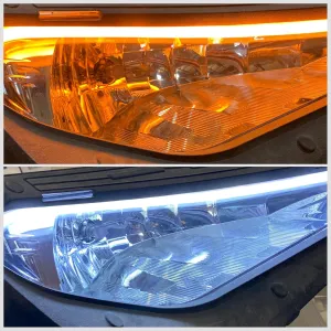 No Hole Plug And Play Turn Signal Kit For 2018  Polaris Ranger 1000, With Front LED Sequential Tube Lights (With Horn, Lever Switch)