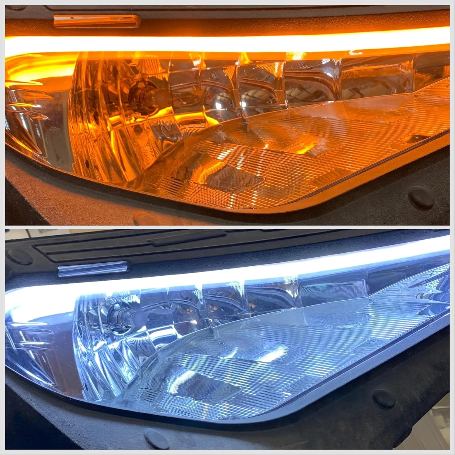 No Hole Plug And Play Turn Signal Kit For 2018  Polaris Ranger 1000, With Front LED Sequential Tube Lights (With Horn, Lever Switch)