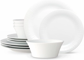 Noritake Conifere 12-Piece Set, Service for 4 in White
