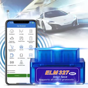 OBD2 Scanner Wireless Car Code Reader for All Cars, Bluetooth OBDII Reader Car Diagnostic Tool, OBDII Compatible Car Scanner Support iOS and Android,Check Engine Code Reader【2025 New Upgraded 】