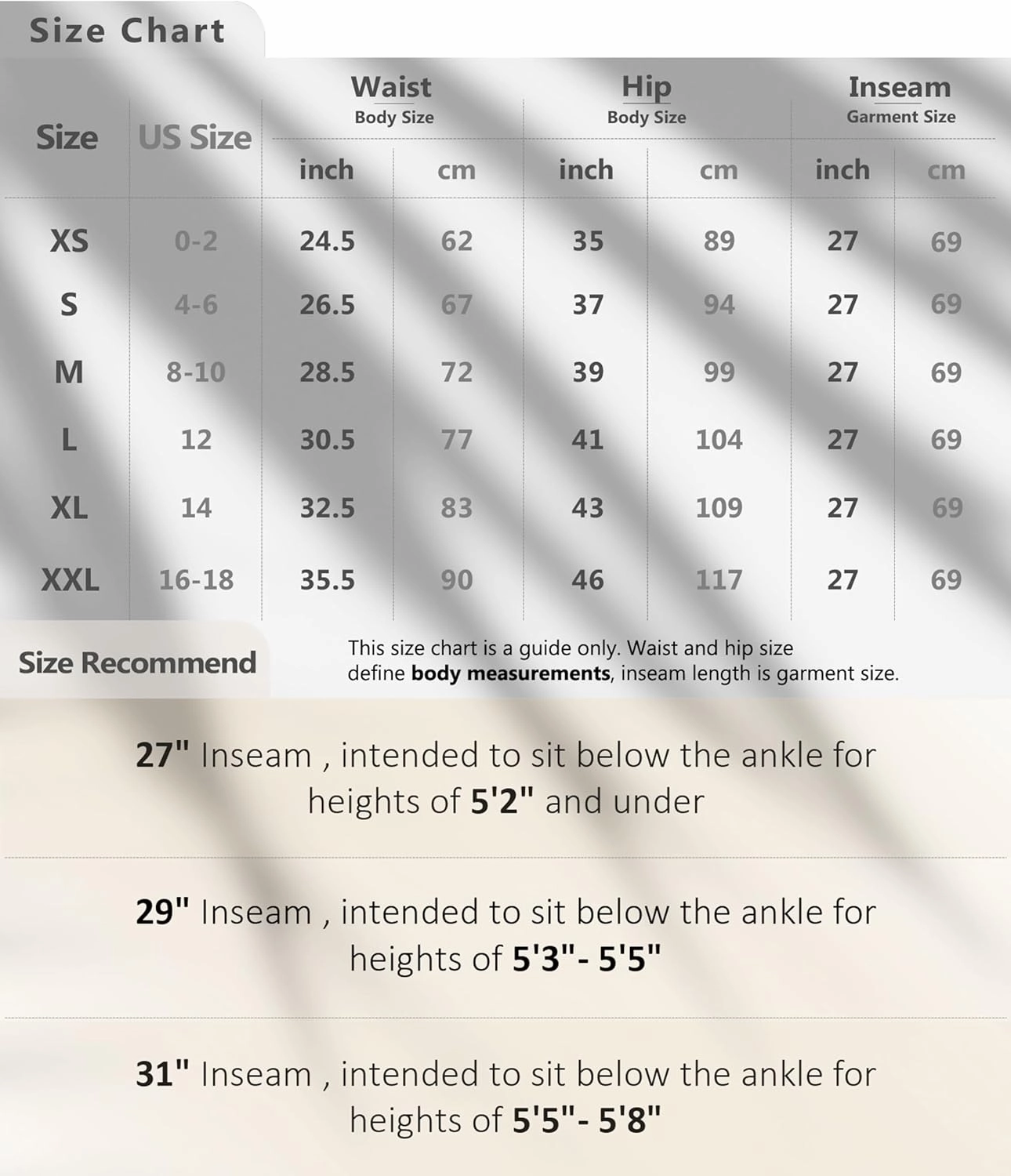 ODODOS Chiffon Flowy Wide Leg Pants for Women Lightweight High Waist Pull-On Pants with Pockets- 27" / 29" /31" Inseam