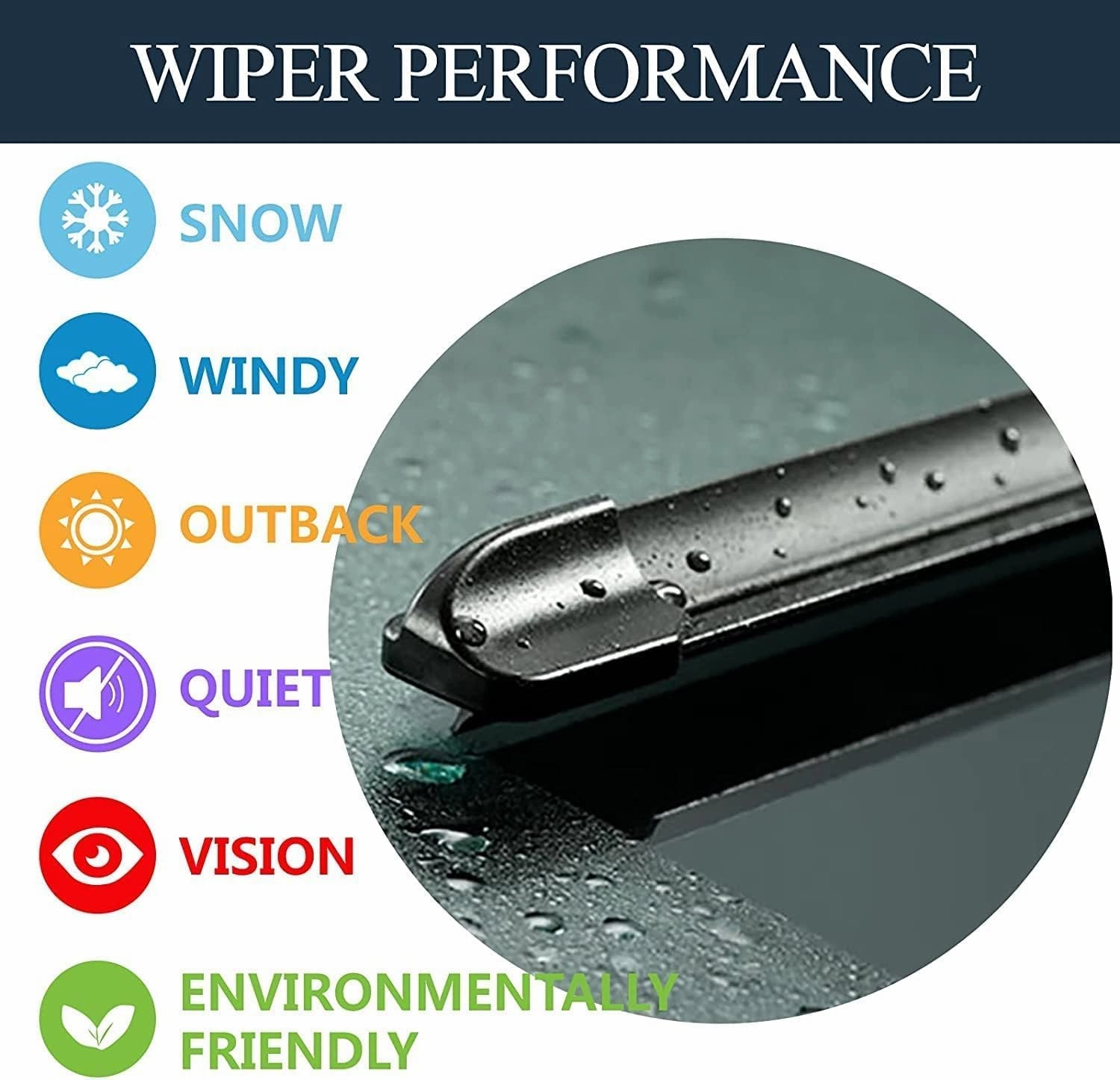 OEM Windshield Wiper Blade Replacement for Mini Cooper Countryman 2017 2018 2019 2020 2021 2022 2023 Original Equipment All-Season Rear Wiper Blade Set 23 21 10 (Set of 3)