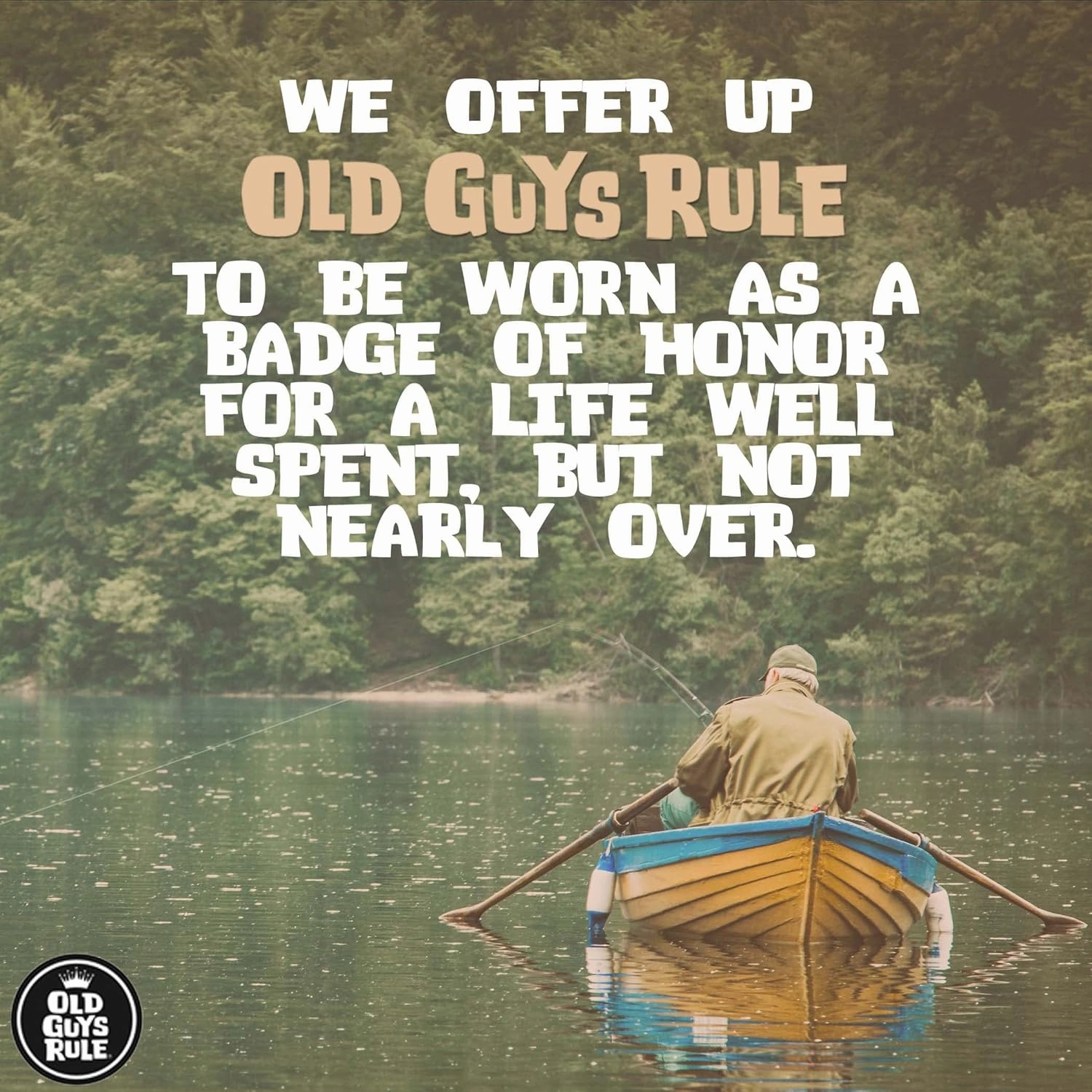 OLD GUYS RULE Men's Graphic T-Shirt, American Legend - Father's Day, Birthday Gift - Patriotic Tee for Classic Car Enthusiast