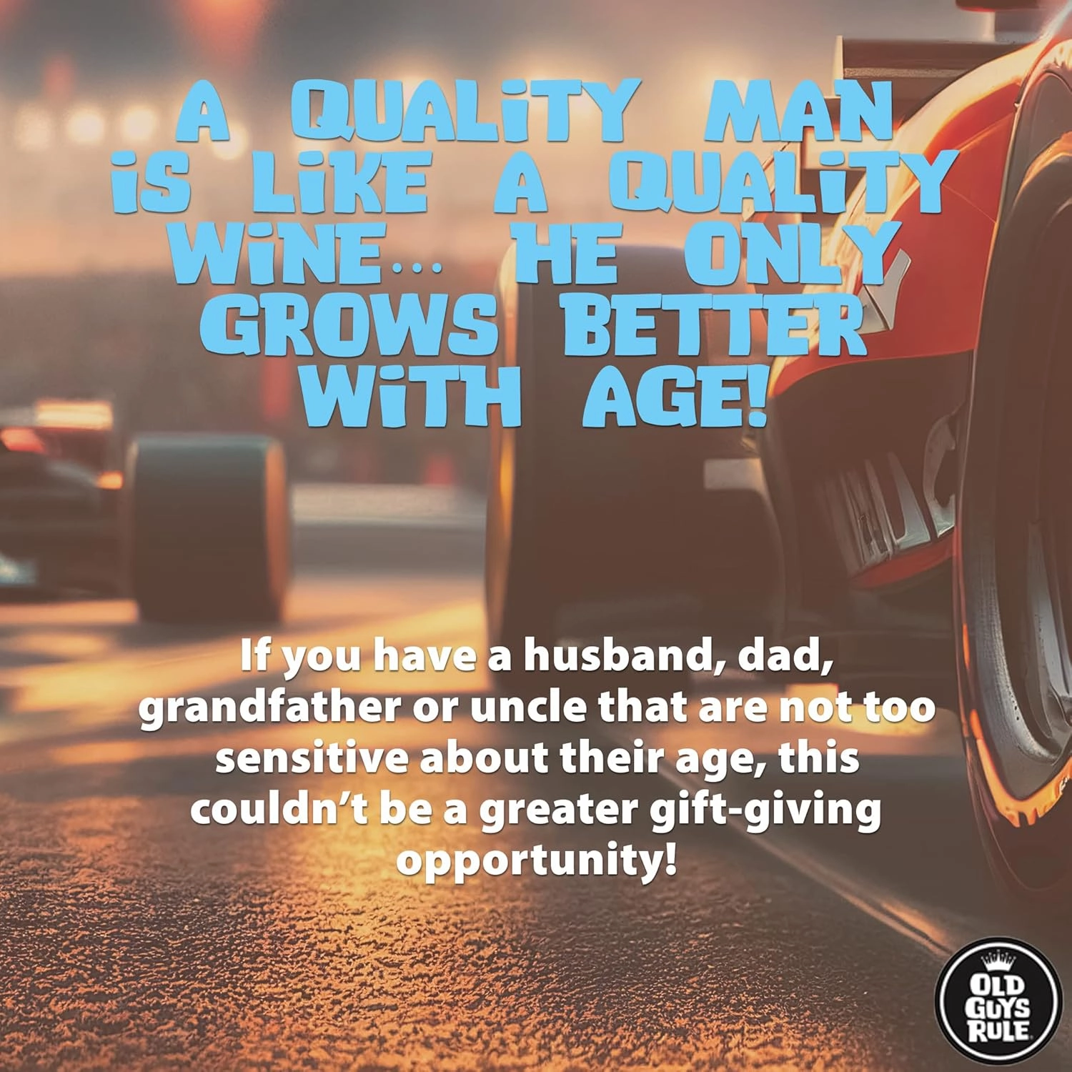 OLD GUYS RULE Men's Graphic T-Shirt, American Legend - Father's Day, Birthday Gift - Patriotic Tee for Classic Car Enthusiast