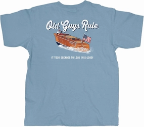 OLD GUYS RULE Men's Graphic T-Shirt, It Took Decades - Father's Day, Birthday Gift - Funny Novelty Tee for Vintage Truck, Car