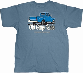 OLD GUYS RULE Men's Graphic T-Shirt, It Took Decades - Father's Day, Birthday Gift - Funny Novelty Tee for Vintage Truck, Car