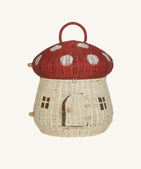 Olli Ella Mushroom Doll's House Basket