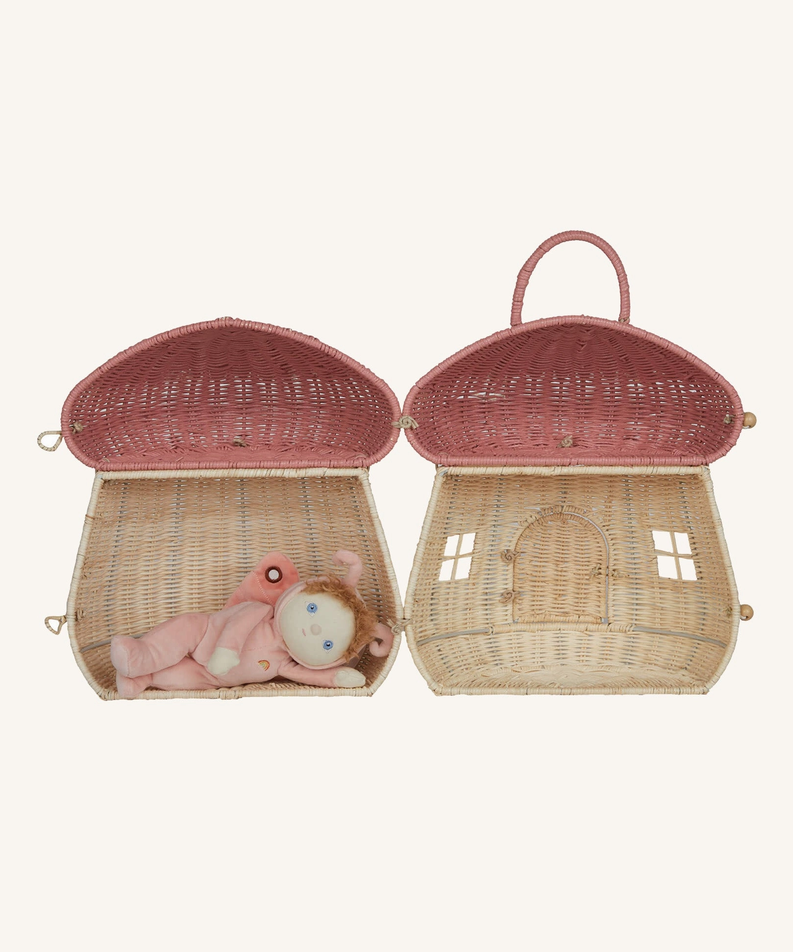 Olli Ella Mushroom Doll's House Basket