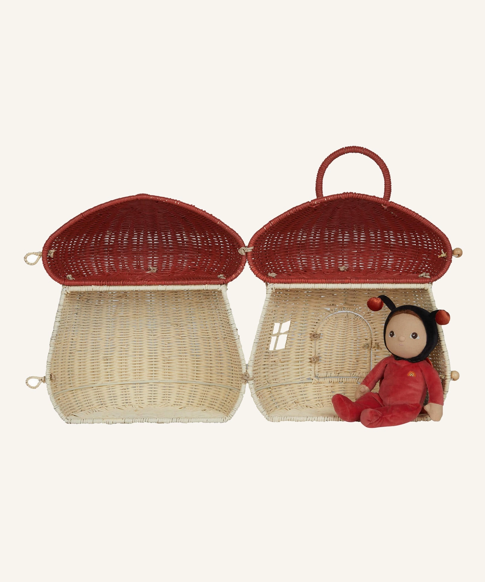 Olli Ella Mushroom Doll's House Basket