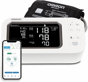 OMRON Platinum Upper Arm Blood Pressure Monitor - Clinically Validated Blood Pressure Arm Cuff - Use OMRON Connect App for Unlimited Free Measurements