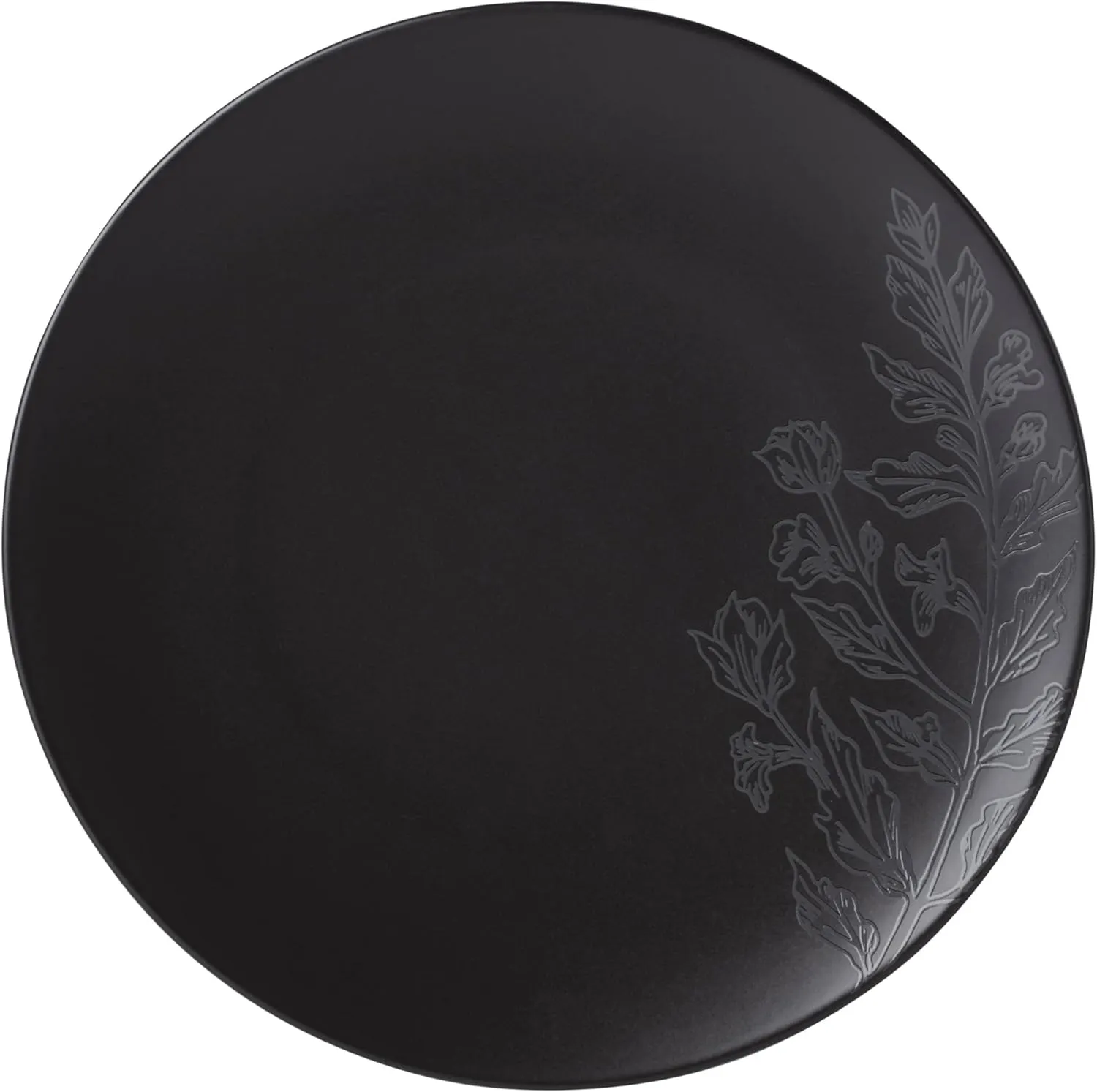 Oneida 897391 Roseto 12-Piece Dinnerware Set, Charcoal