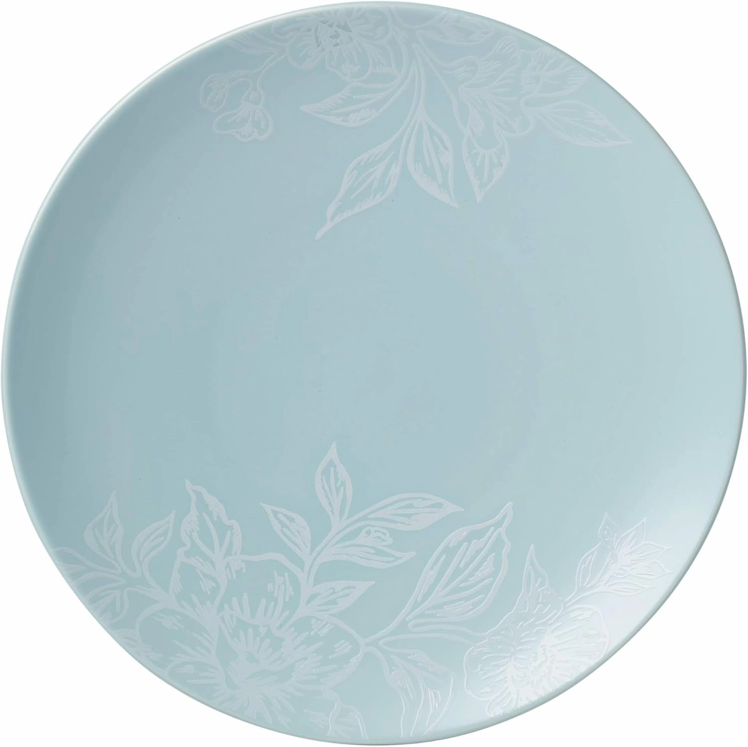 Oneida 897393 Roseto 12-Piece Dinnerware Set, French Blue