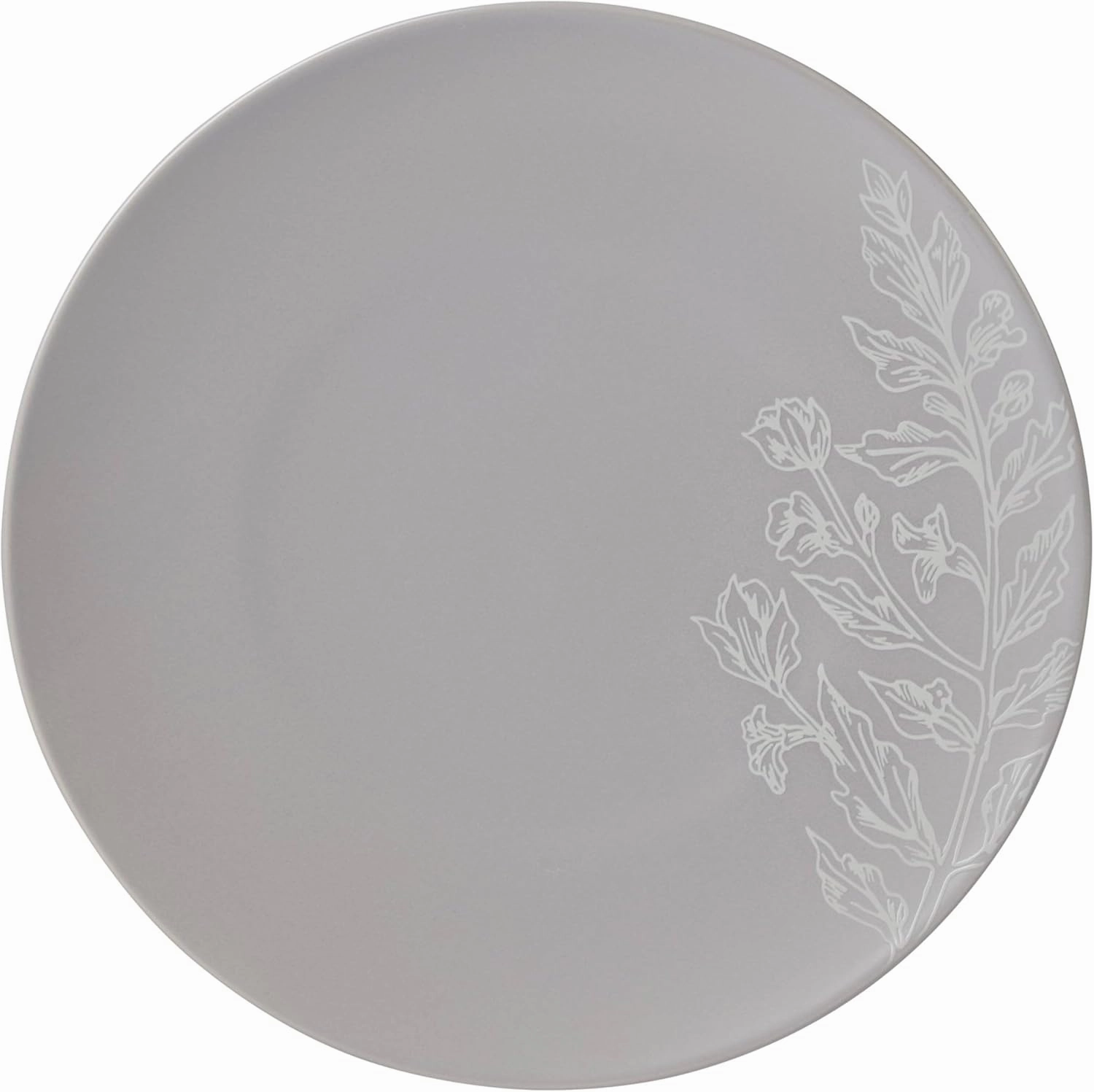Oneida 897506 Roseto 12-Piece Dinnerware Set, Pumice, Grey