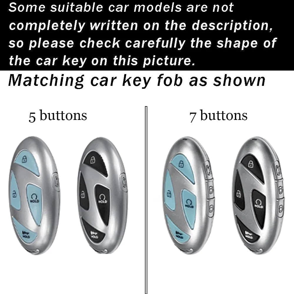 ontto Compatible with Hyundai 2023 Key Fob Protector Classy TPU Key Glove Car Key Case for Azera Grandeur GN7 Kona EV 2023 2024 Key Fob,Black