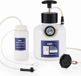 Orion Motor Tech Pressure Bleeder, 2.5L Pressure Brake Bleeder Set with 49.5mm Adapter, 2.6qt Manual Power Brake Bleeder with 500mL Brake Bleeder Bottle Compatible with GM Models Chevrolet Chrysler