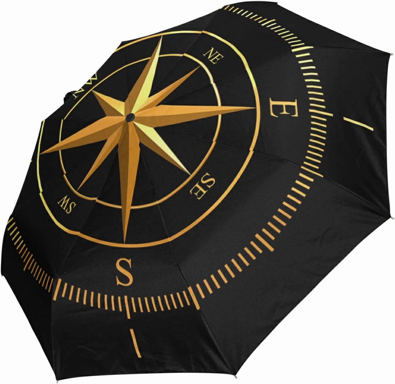 Oyihfvs Automatic Windproof Waterproof Umbrella, Folding Umbrella Reinforced Portable Automatic Compact Anti-UV Sun rain Auto Open/Close
