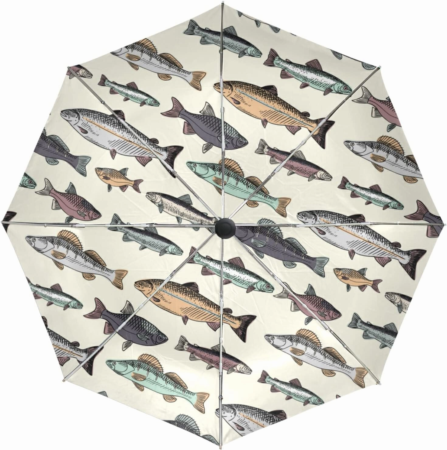 Oyihfvs Automatic Windproof Waterproof Umbrella, Folding Umbrella Reinforced Portable Automatic Compact Anti-UV Sun rain Auto Open/Close