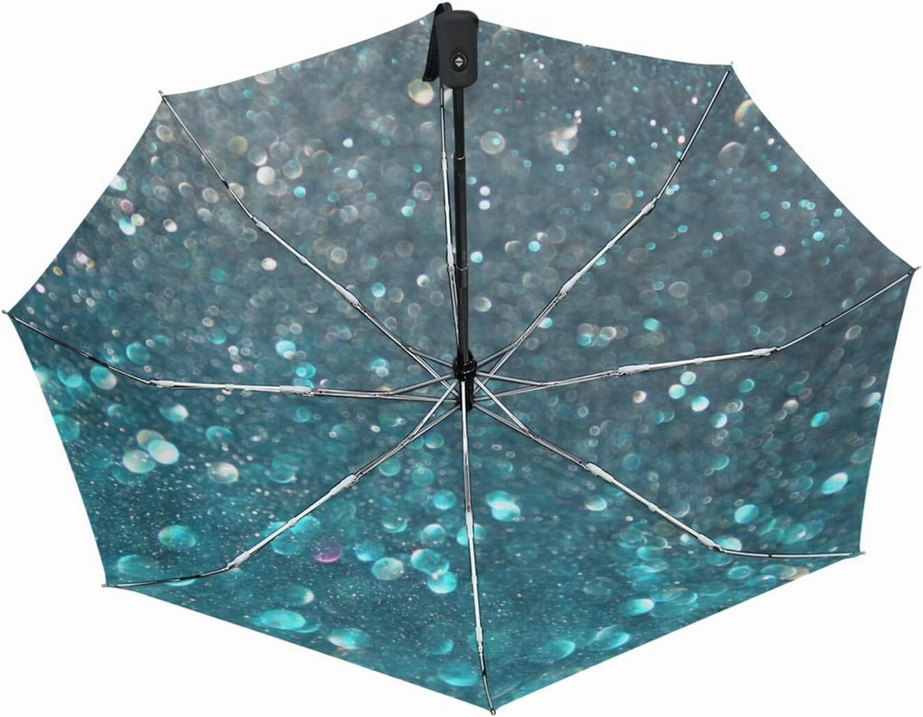 Oyihfvs Automatic Windproof Waterproof Umbrella, Folding Umbrella Reinforced Portable Automatic Compact Anti-UV Sun rain Auto Open/Close