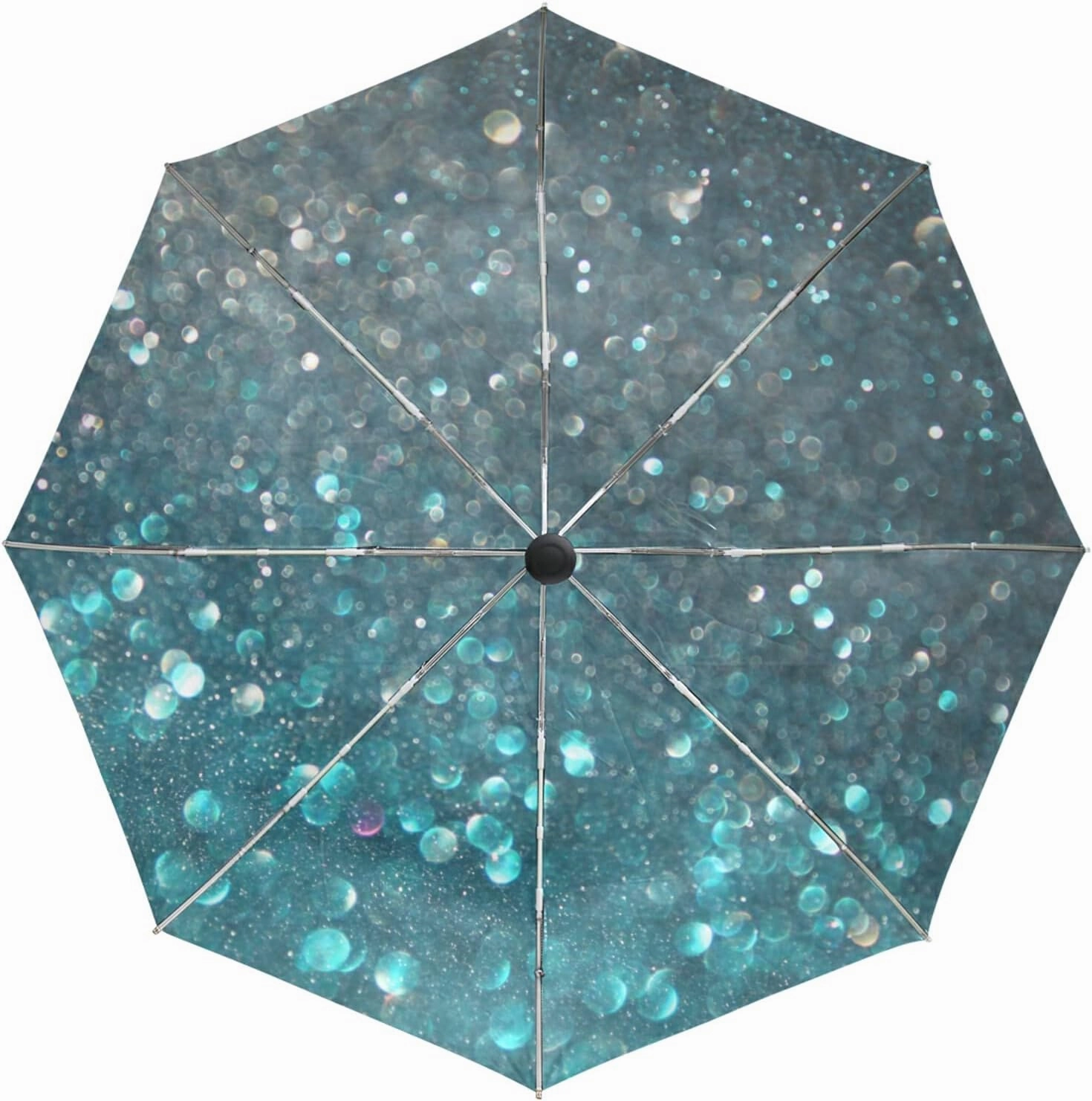 Oyihfvs Automatic Windproof Waterproof Umbrella, Folding Umbrella Reinforced Portable Automatic Compact Anti-UV Sun rain Auto Open/Close