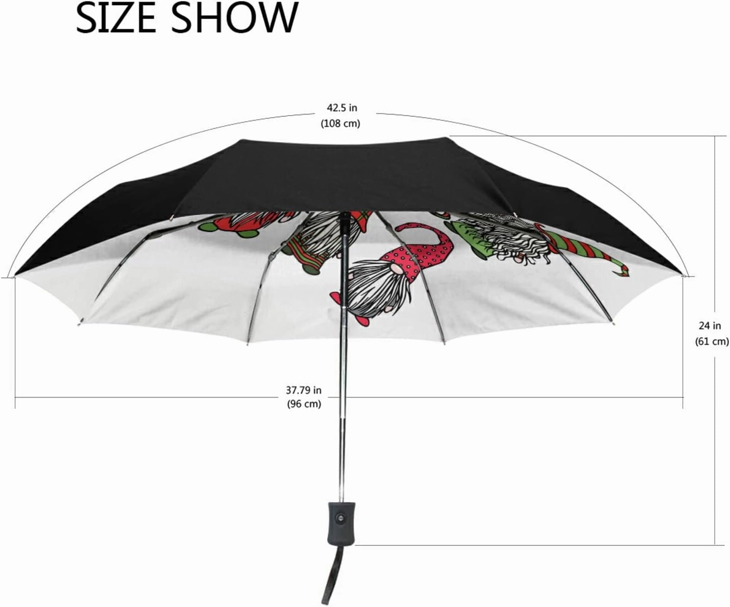 Oyihfvs Automatic Windproof Waterproof Umbrella, Folding Umbrella Reinforced Portable Automatic Compact Anti-UV Sun rain Auto Open/Close