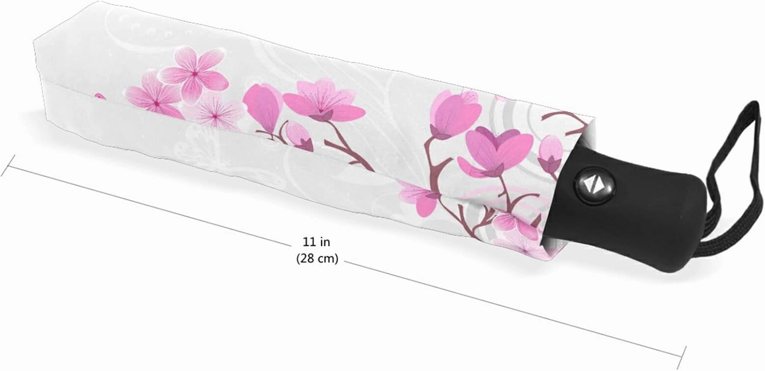 Oyihfvs Automatic Windproof Waterproof Umbrella, Folding Umbrella Reinforced Portable Compact Anti-UV Sun rain Auto Open/Close