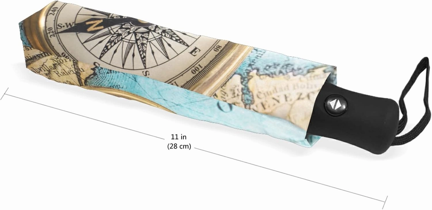 Oyihfvs Automatic Windproof Waterproof Umbrella, Folding Umbrella Reinforced Portable Compact Anti-UV Sun rain Auto Open/Close