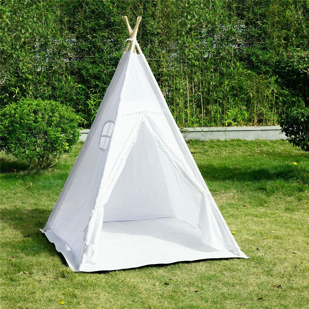 P&P Foldable Teepee Tent   Mat Boho Tent Childrens Wigwam Play Tent for Kids