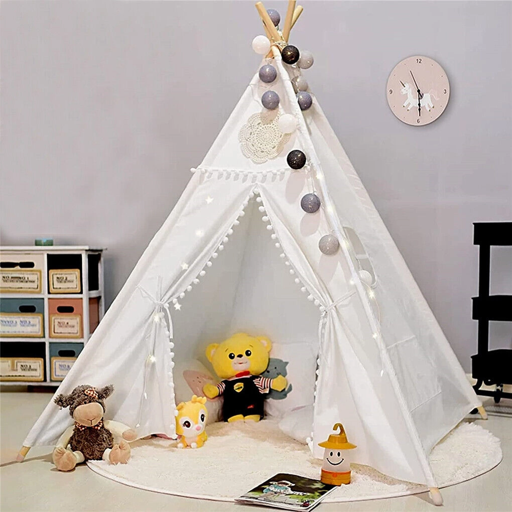 P&P Foldable Teepee Tent   Mat Boho Tent Childrens Wigwam Play Tent for Kids