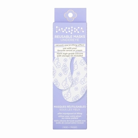 Paci.fica Reusable Mask – Under Eye Mask Silicone Face Mask for Fine Lines & Dark Circles, Pair with Serum, Storage Tin Included, Vegan & Cruelty-Free, 2 Pieces
