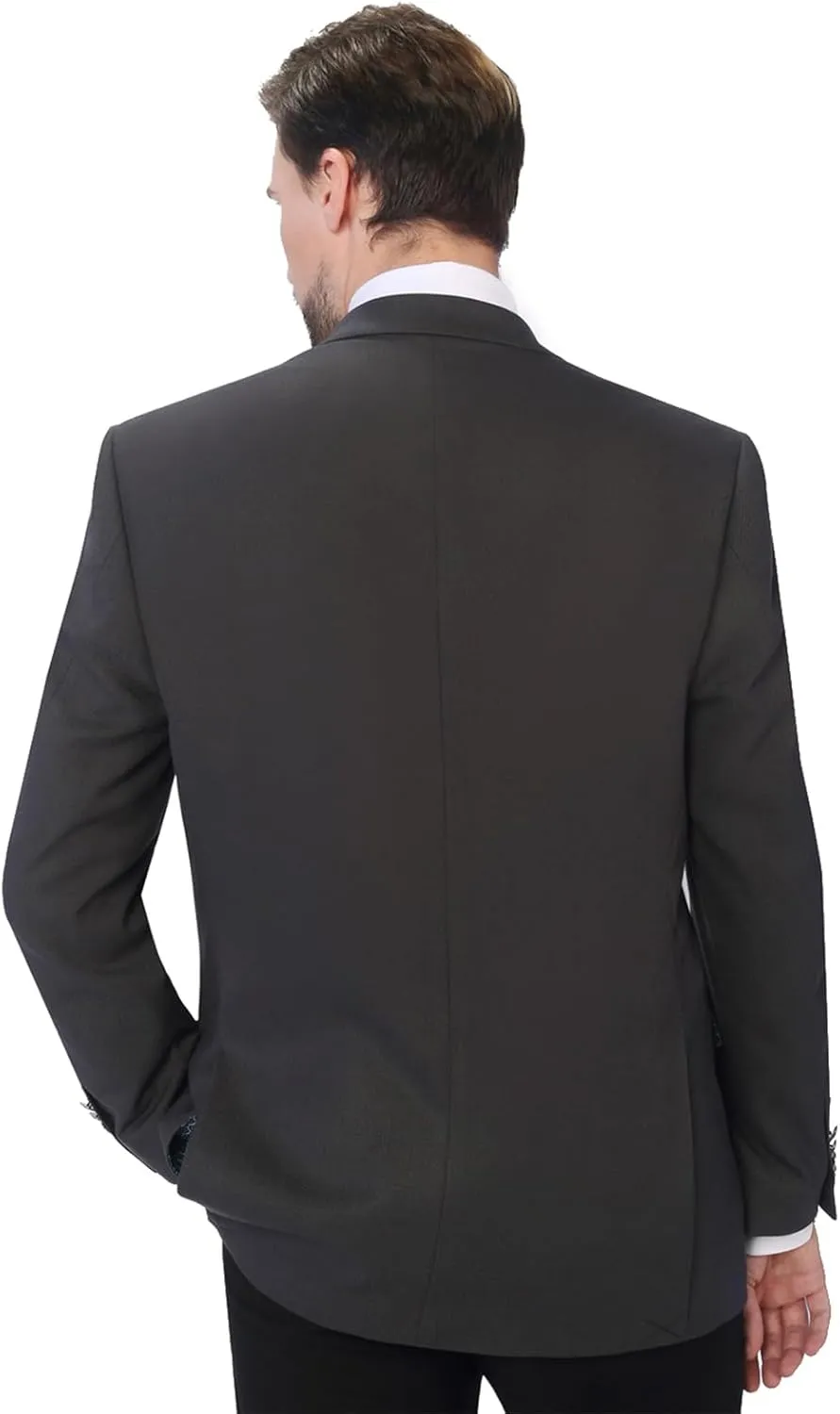 P&L Men's Sport Coat Classic Fit Blazer for Men Lightweight 2 Button Stretch Jacket in Solid & Plaid for Business & Casual