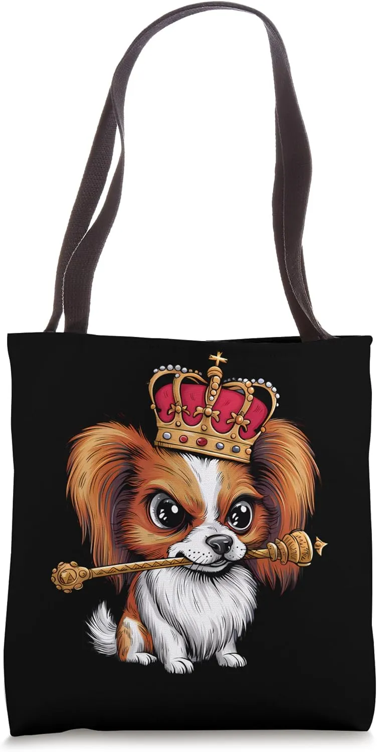 Papillon Dog Continental Toy Spaniel Tote Bag