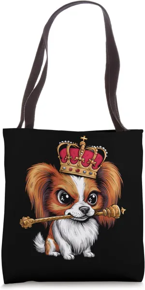Papillon Dog Continental Toy Spaniel Tote Bag