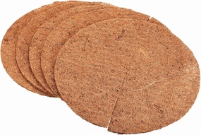 PATIKIL Coconut Fiber Mulch Ring Mat 16 Inch, 5 Pack Y Coco Coir Tree Protector Root Soil Cover for Indoor Outdoor Potted Plants