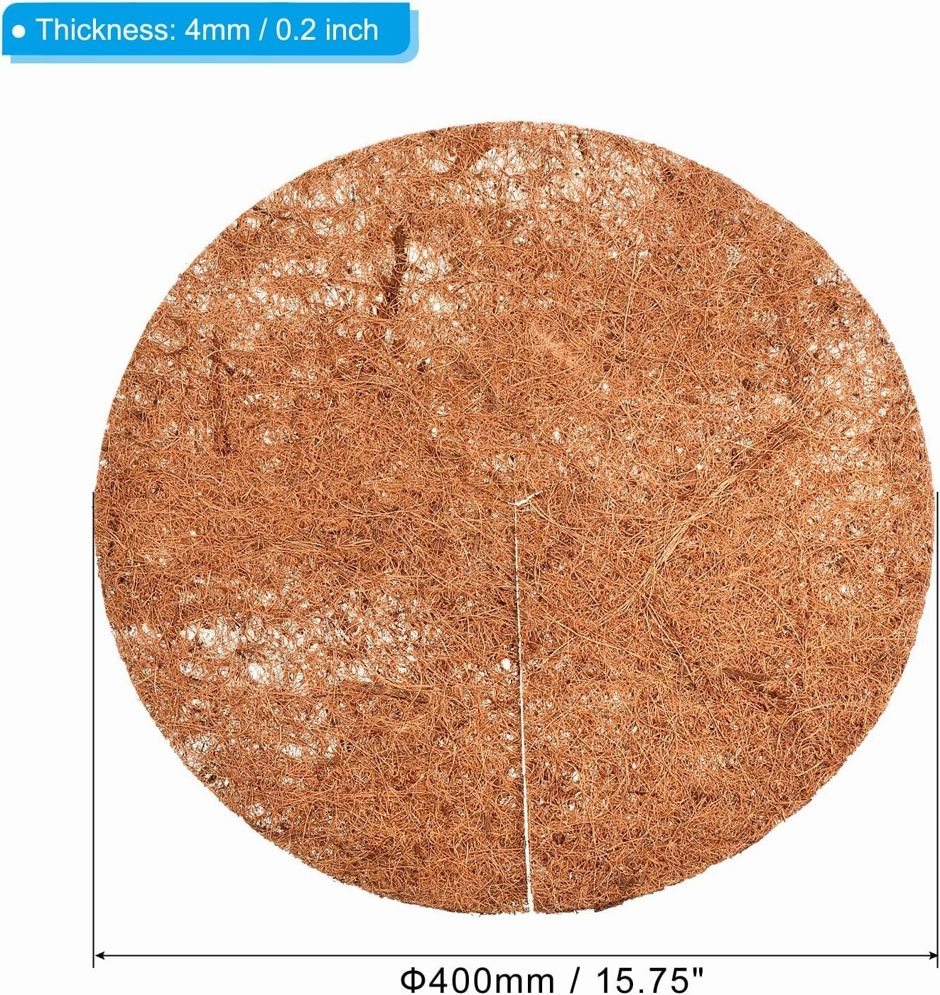 PATIKIL Coconut Fiber Mulch Ring Mat 16 Inch, 5 Pack Y Coco Coir Tree Protector Root Soil Cover for Indoor Outdoor Potted Plants