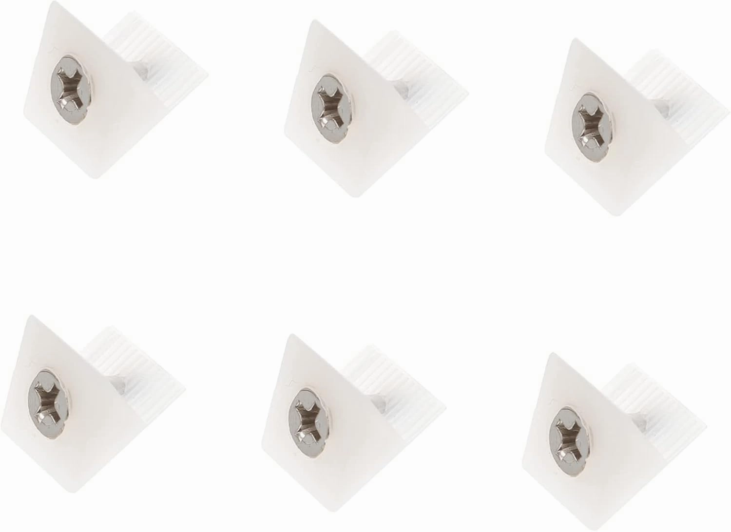 Pcs White Shelf Brackets Plastic Angle Code Sagging Drawer Fix Drawer Mending Wedges Easy Install Furniture Corner