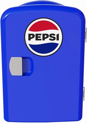 Pepsi 6-can Mini Fridge, BLUE, 4 liters