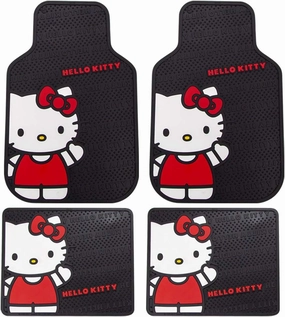 Plasticolor Hello Kitty Sanrio Waving Front & Rear Car Truck SUV Seat Rubber Floor Mats