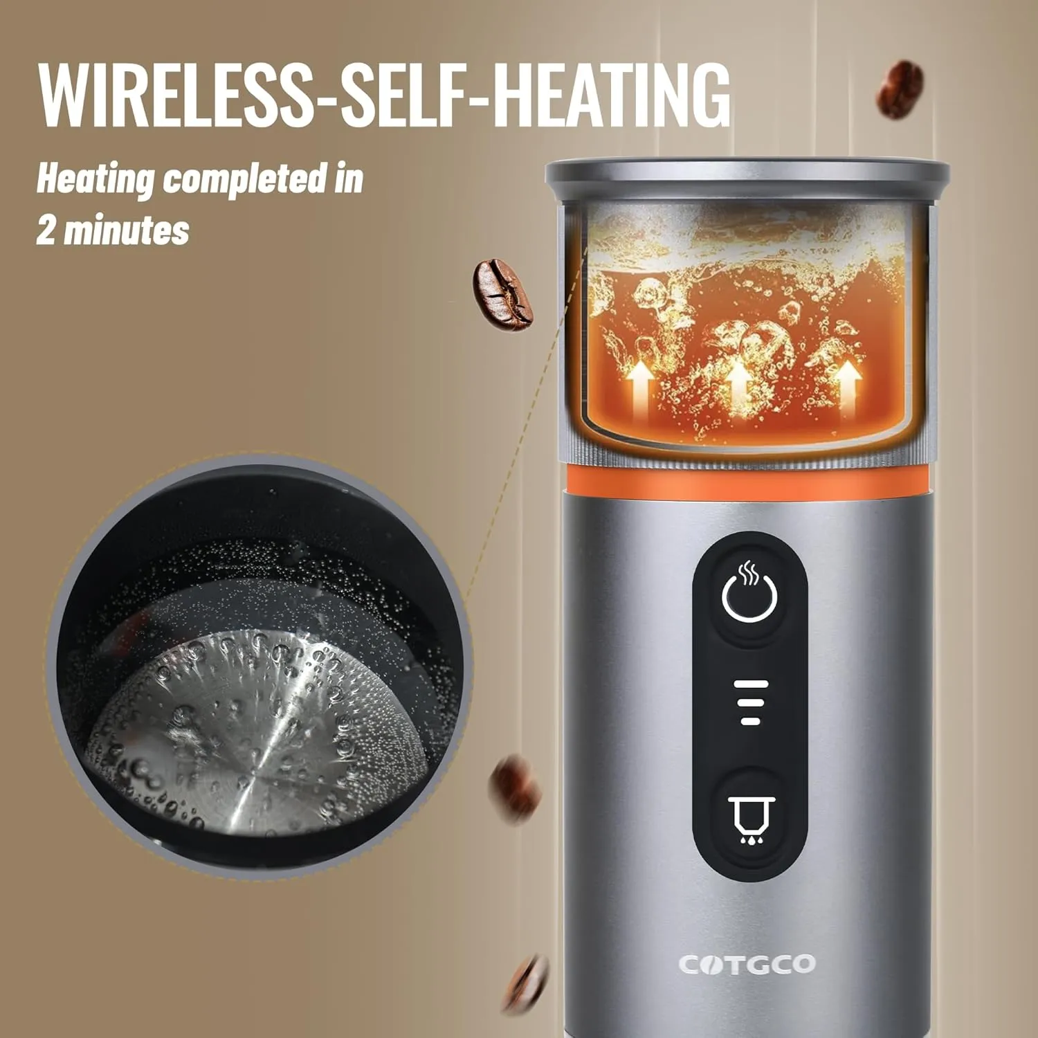 Portable Espresso Coffee Maker: 12V Mini Electric Travel Expresso Machine - Automatic Compatible with NS Capsule Machines - for Car Hiking Camping
