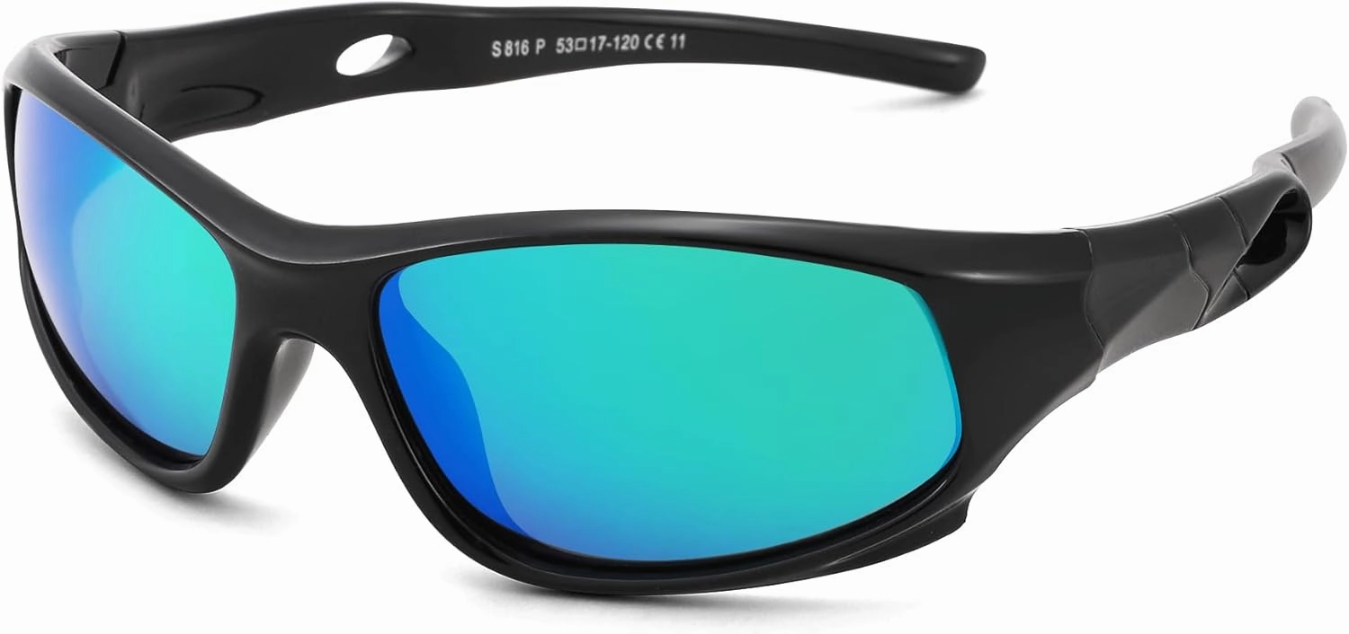 Pro Acme Kids Sunglasses for Boys Girls, Polarized Sports Youth Sunglasses with Strap for Kids Ages 3-12
